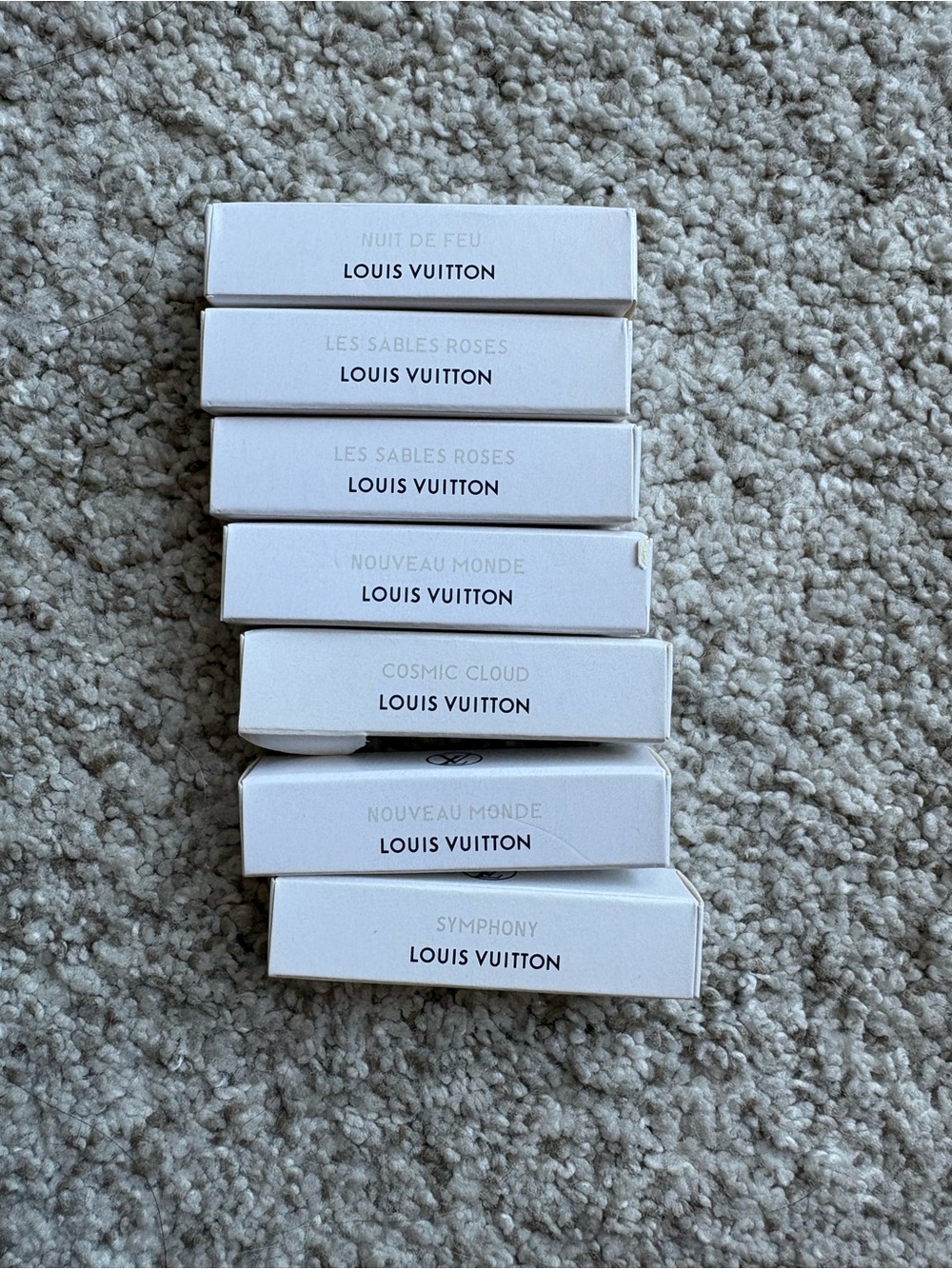 Louis Vuitton White Boxed Makeup Sample Set - White